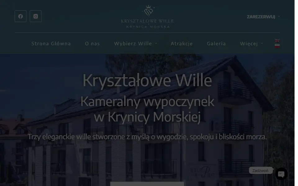 Kryształowe Wille – strona główna