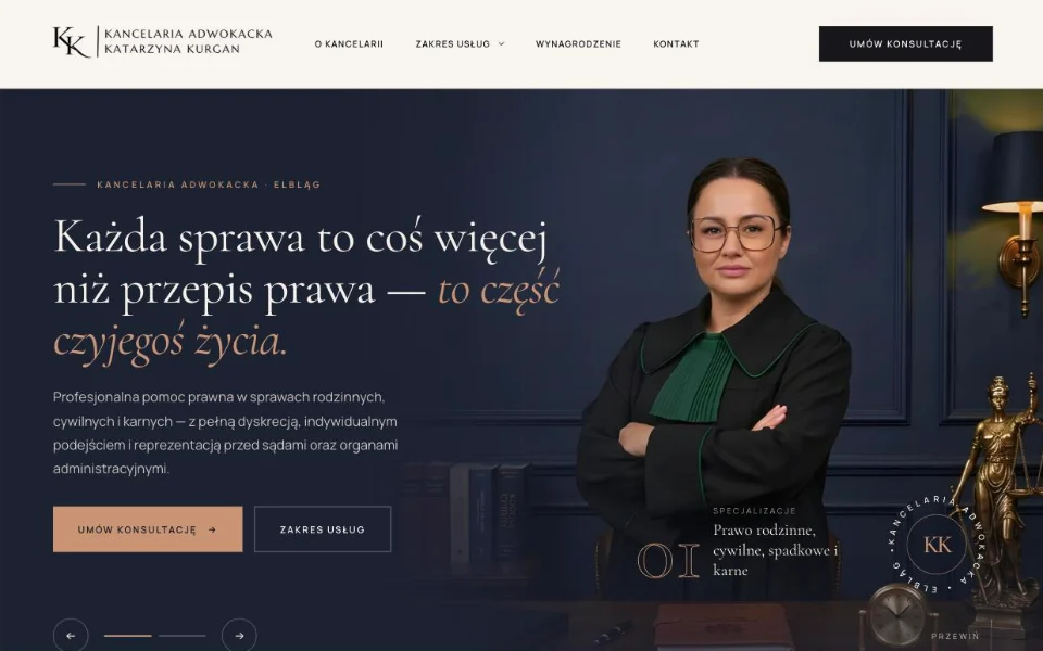Kancelaria Adwokacka Katarzyna Kurgan – strona główna
