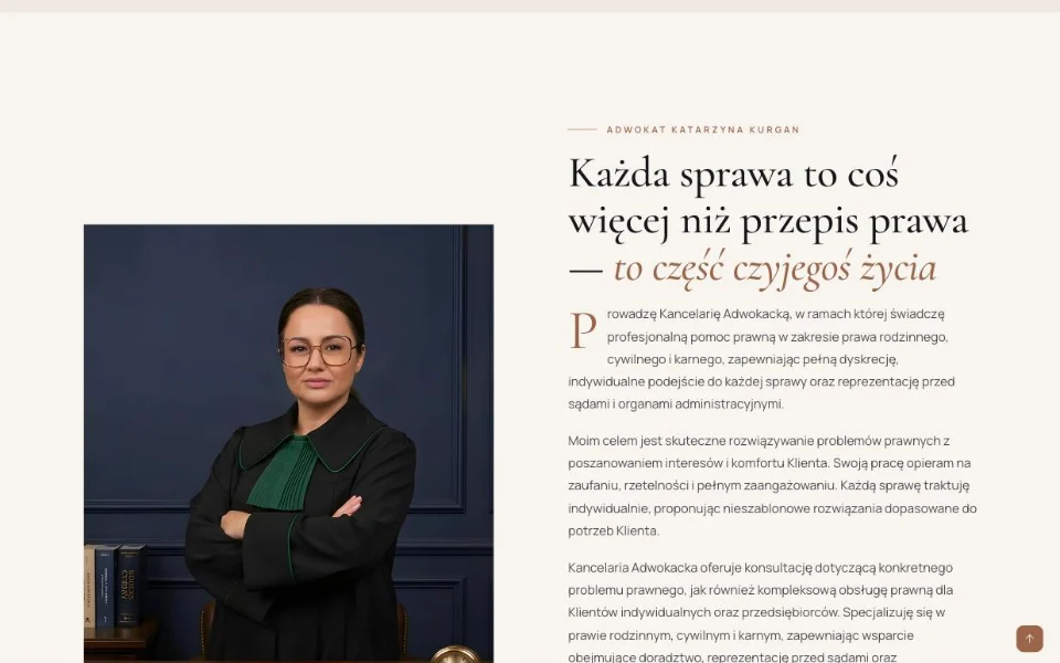 Kancelaria Adwokacka Katarzyna Kurgan – o kancelarii